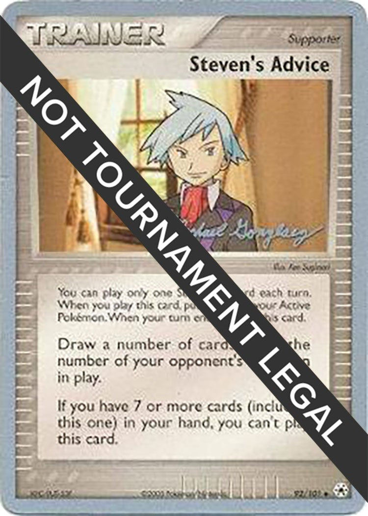 Image for Steven's Advice - 2005 (Michael Gonzalez) (World Championship Decks) (92/101) - Pokemon