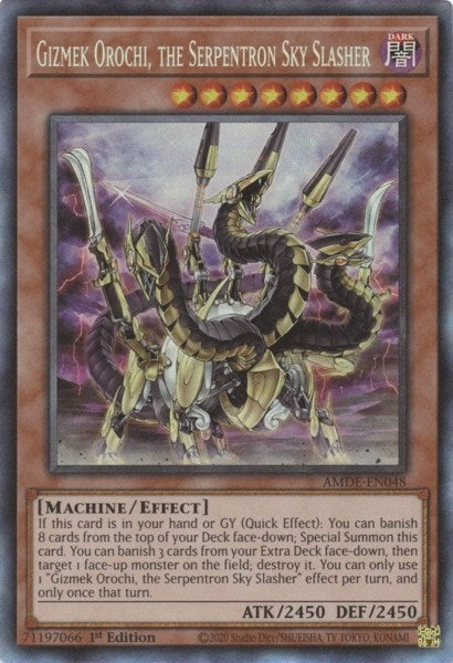 Image for Gizmek Orochi, the Serpentron Sky Slasher (CR) (Amazing Defenders) (AMDE-EN048) - YuGiOh