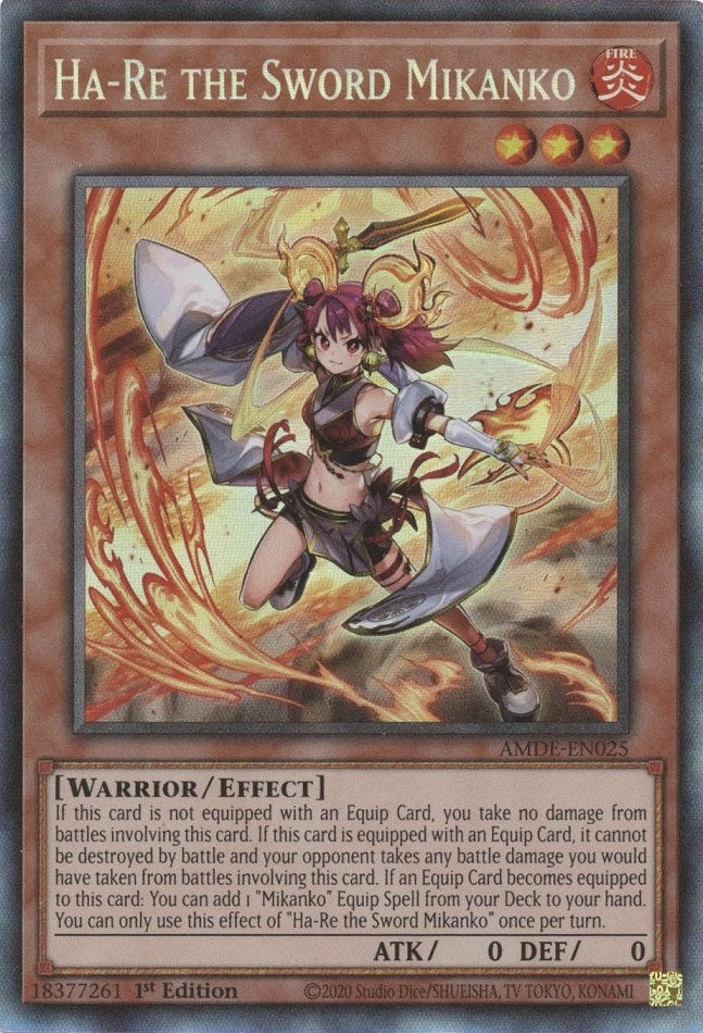 Image for Ha-Re the Sword Mikanko (CR) (Amazing Defenders) (AMDE-EN025) - YuGiOh