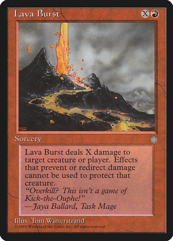 Image for Lava Burst (Ice Age) - Magic: The Gathering