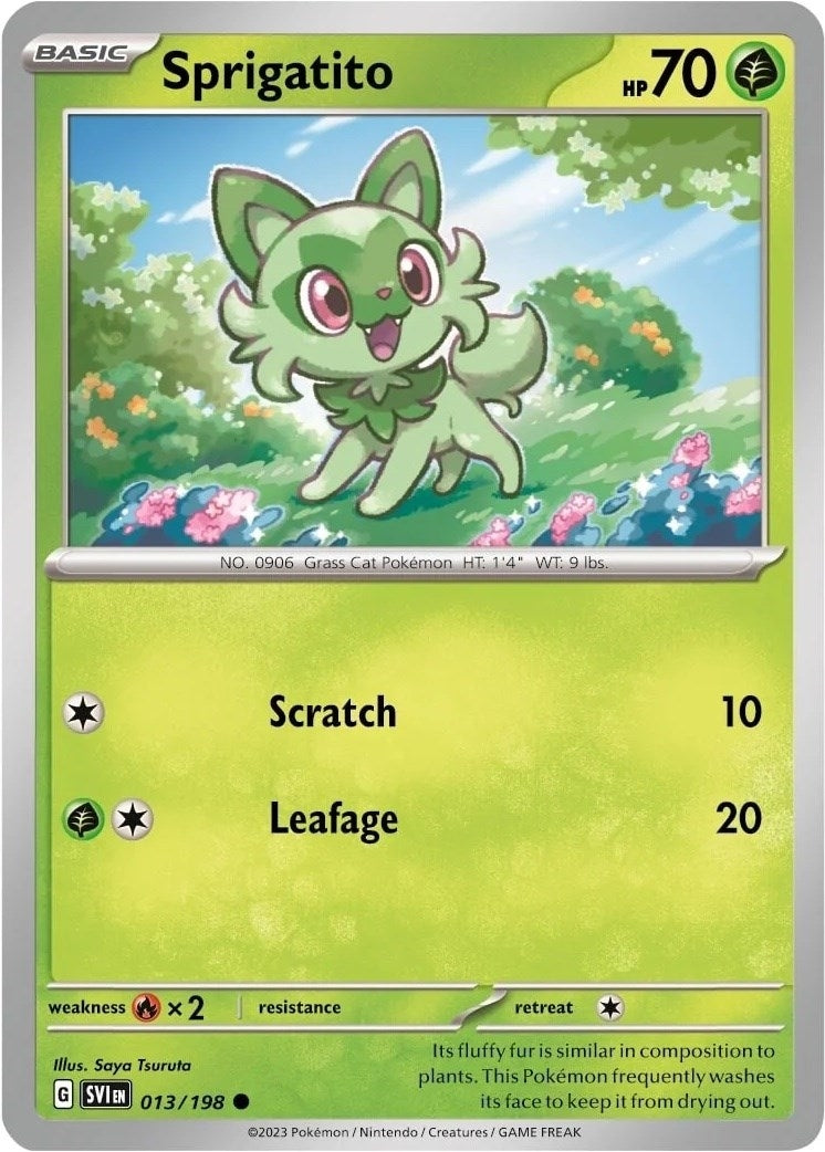 Image for Sprigatito - 013/198 (Mirage Holo) (Miscellaneous Cards & Products) (013/198) - Pokemon