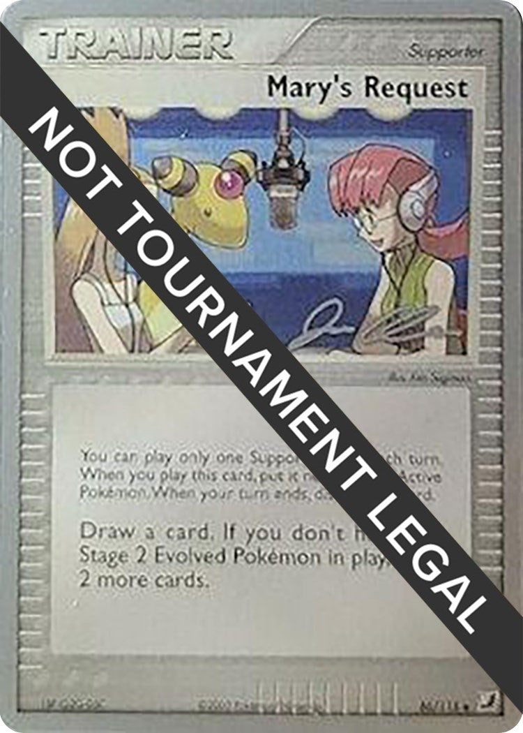 Image for Mary's Request - 2006 (Jason Klaczynski) (World Championship Decks) (86/115) - Pokemon
