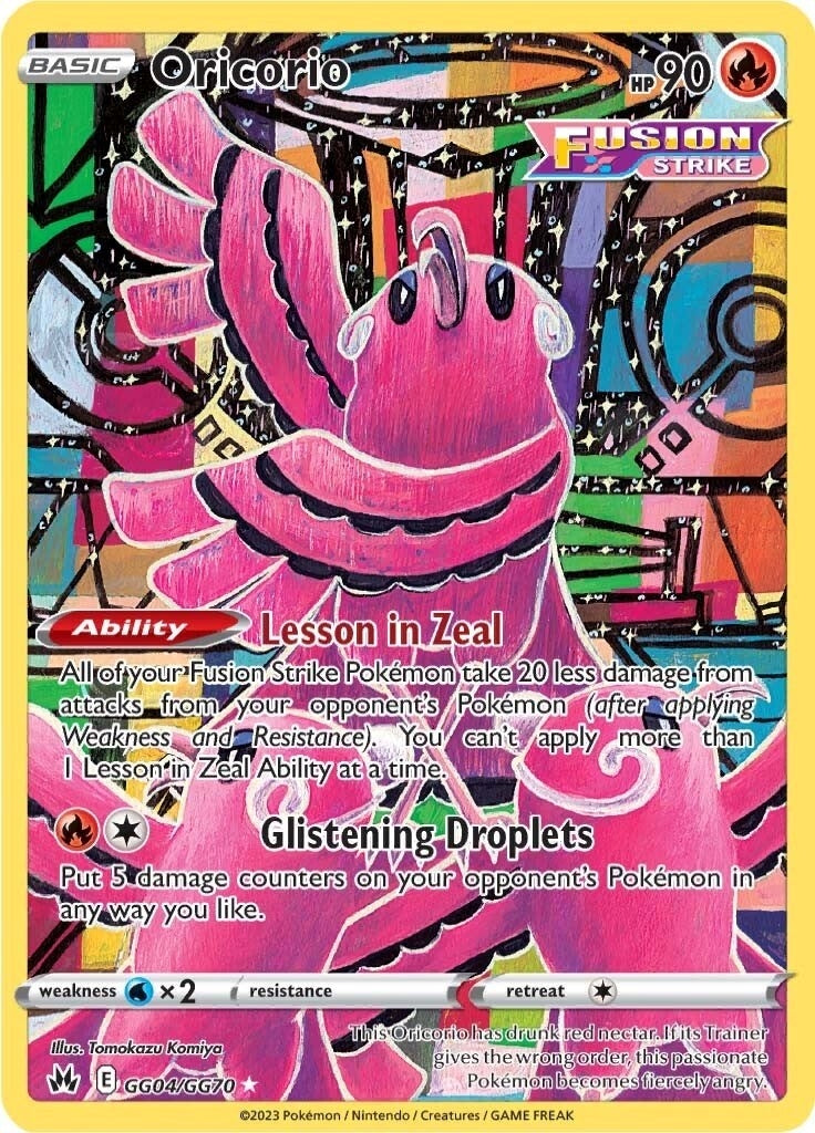 Image for Oricorio (Crown Zenith: Galarian Gallery) (GG04/GG70) - Pokemon