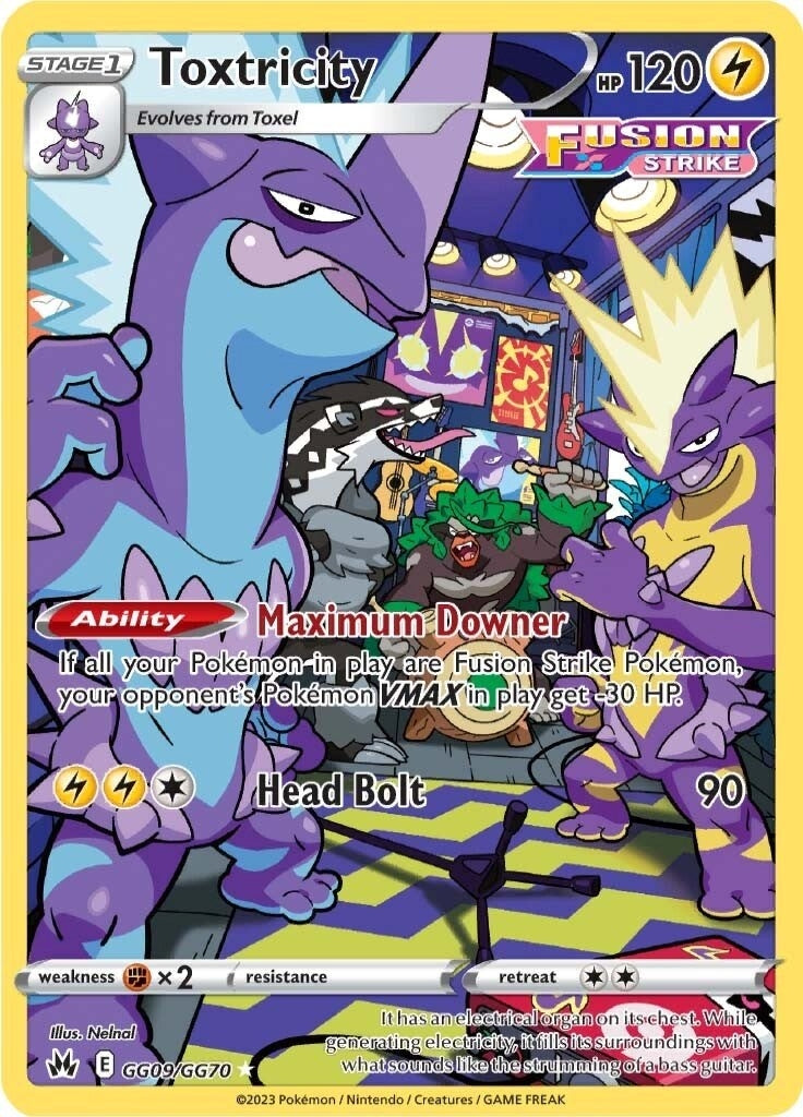 Image for Toxtricity (Crown Zenith: Galarian Gallery) (GG09/GG70) - Pokemon
