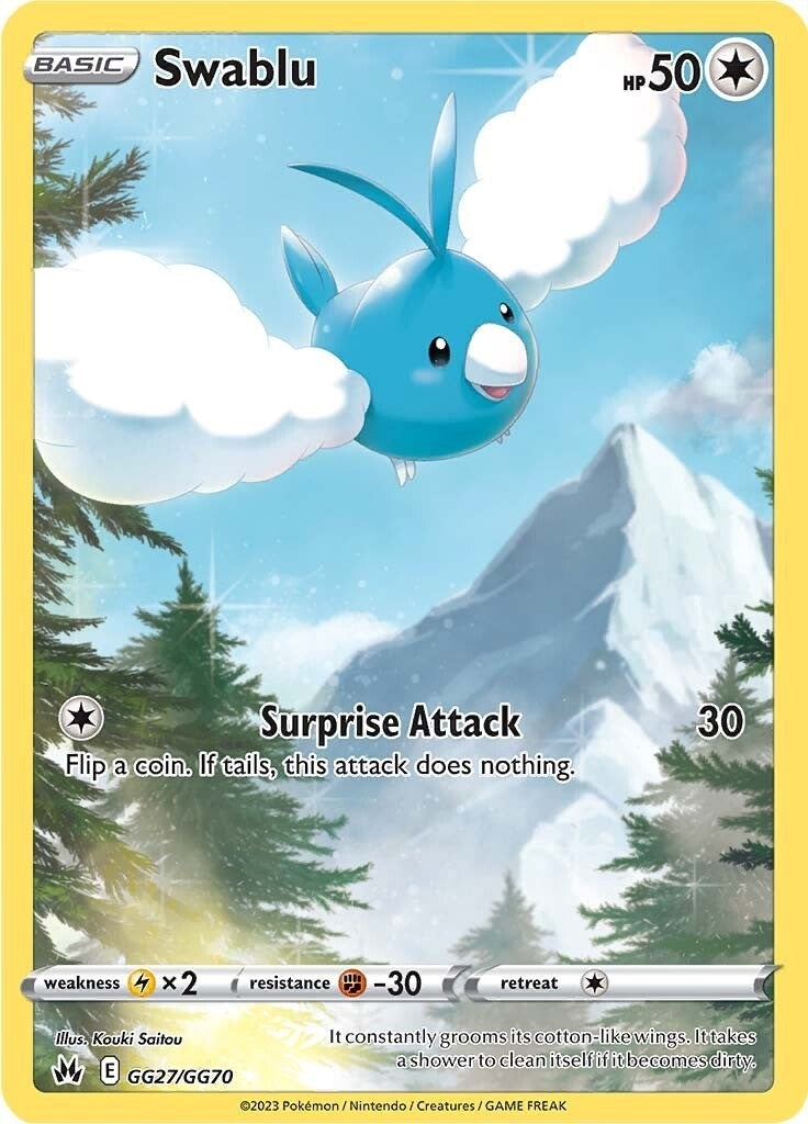 Image for Swablu (Crown Zenith: Galarian Gallery) (GG27/GG70) - Pokemon