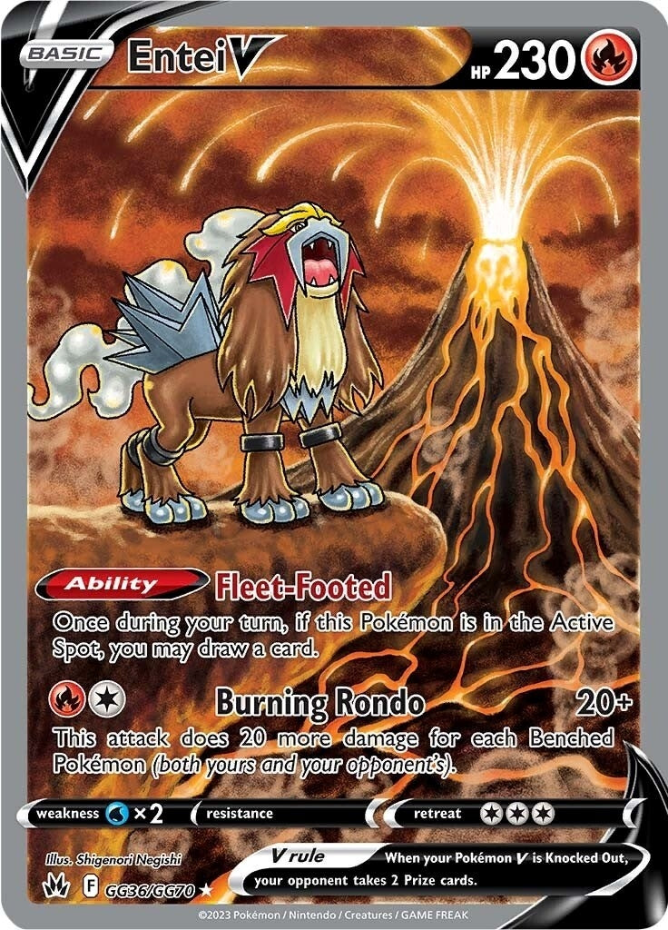 Image for Entei V (Crown Zenith: Galarian Gallery) (GG36/GG70) - Pokemon