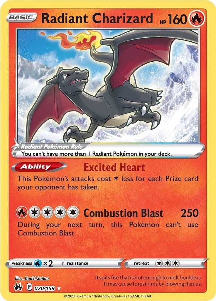 Image for Radiant Charizard (Crown Zenith) (020/159) - Pokemon