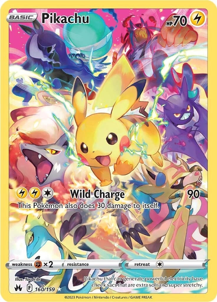 Image for Pikachu (Secret) (Crown Zenith) (160/159) - Pokemon