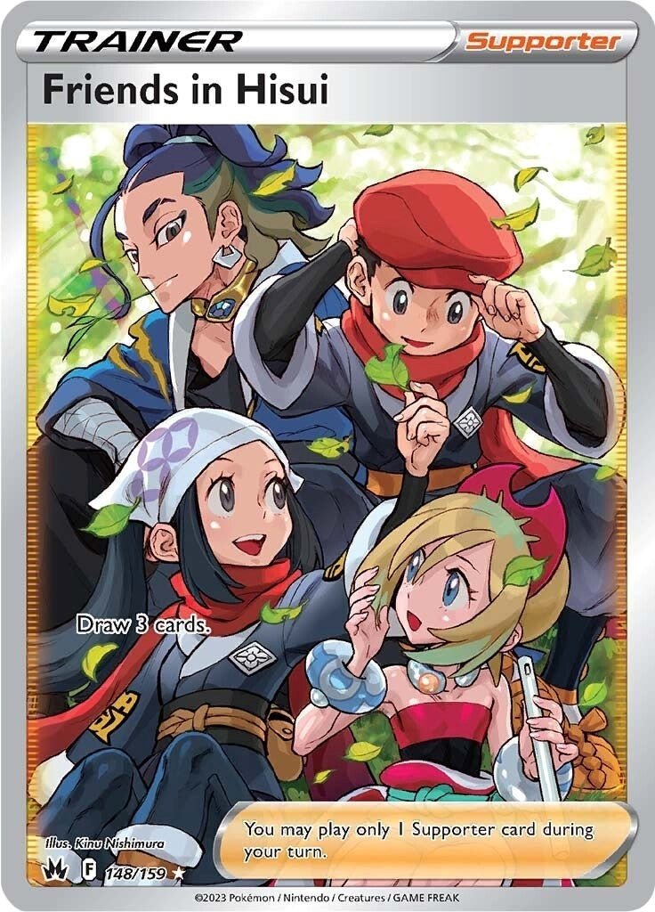 Image for Friends in Hisui (Full Art) (Crown Zenith) (148/159) - Pokemon