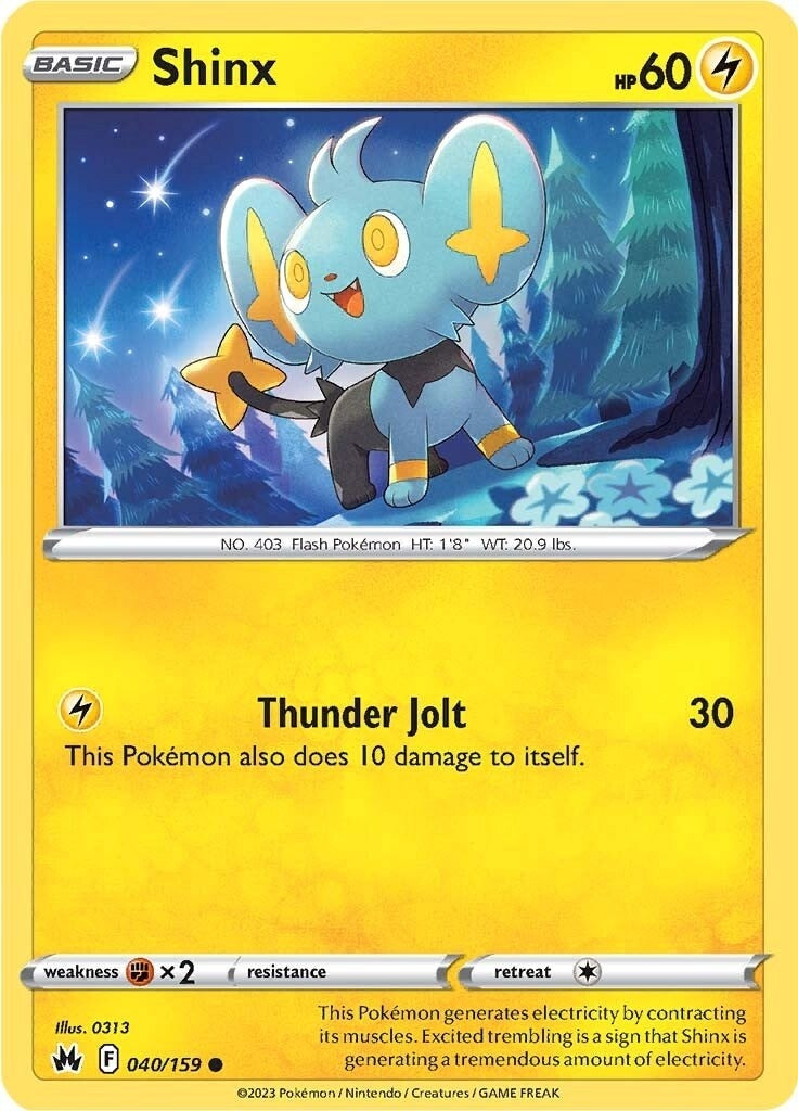 Image for Shinx (40) (Crown Zenith) (040/159) - Pokemon
