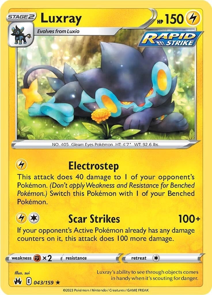 Image for Luxray (43) (Crown Zenith) (043/159) - Pokemon