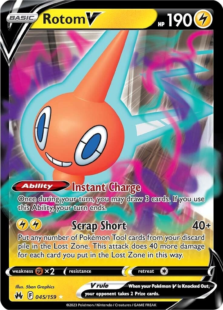 Image for Rotom V (Crown Zenith) (045/159) - Pokemon