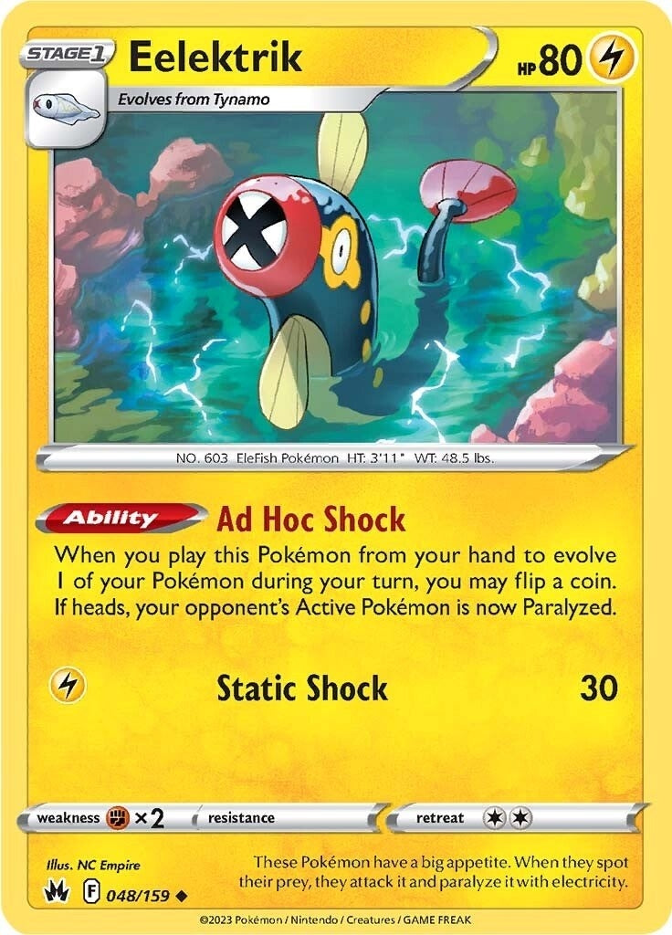 Image for Eelektrik (Crown Zenith) (048/159) - Pokemon