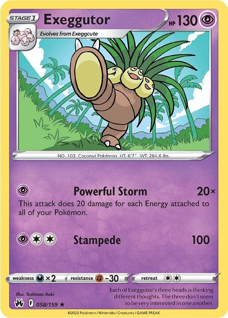 Image for Exeggutor (Crown Zenith) (058/159) - Pokemon