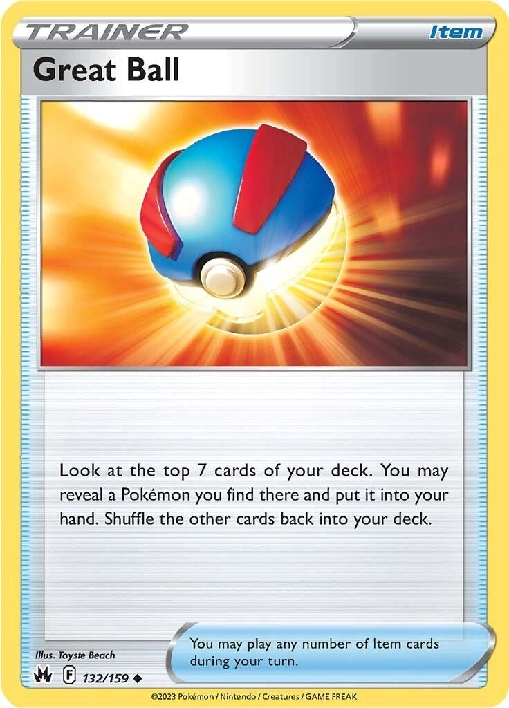 Image for Great Ball (Crown Zenith) (132/159) - Pokemon