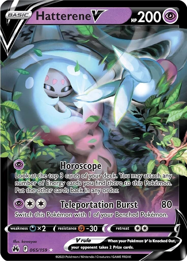 Image for Hatterene V (Crown Zenith) (065/159) - Pokemon