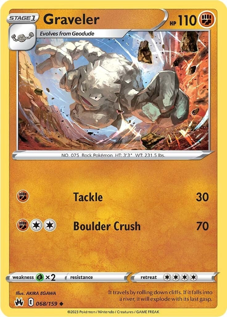 Image for Graveler (Crown Zenith) (068/159) - Pokemon