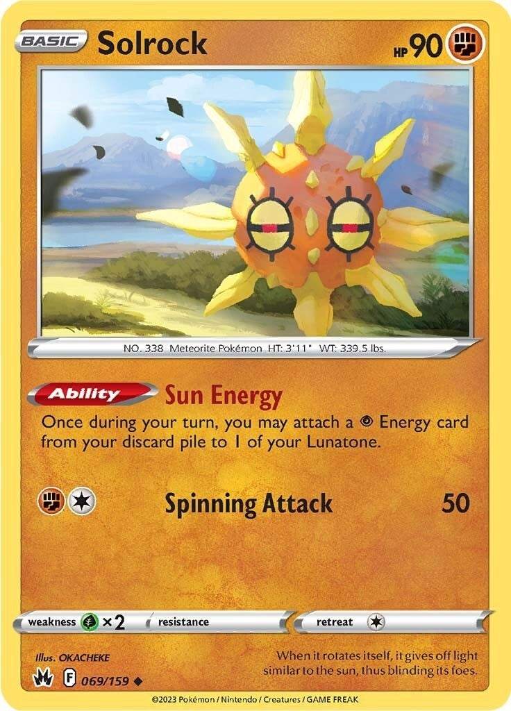 Image for Solrock (Crown Zenith) (069/159) - Pokemon