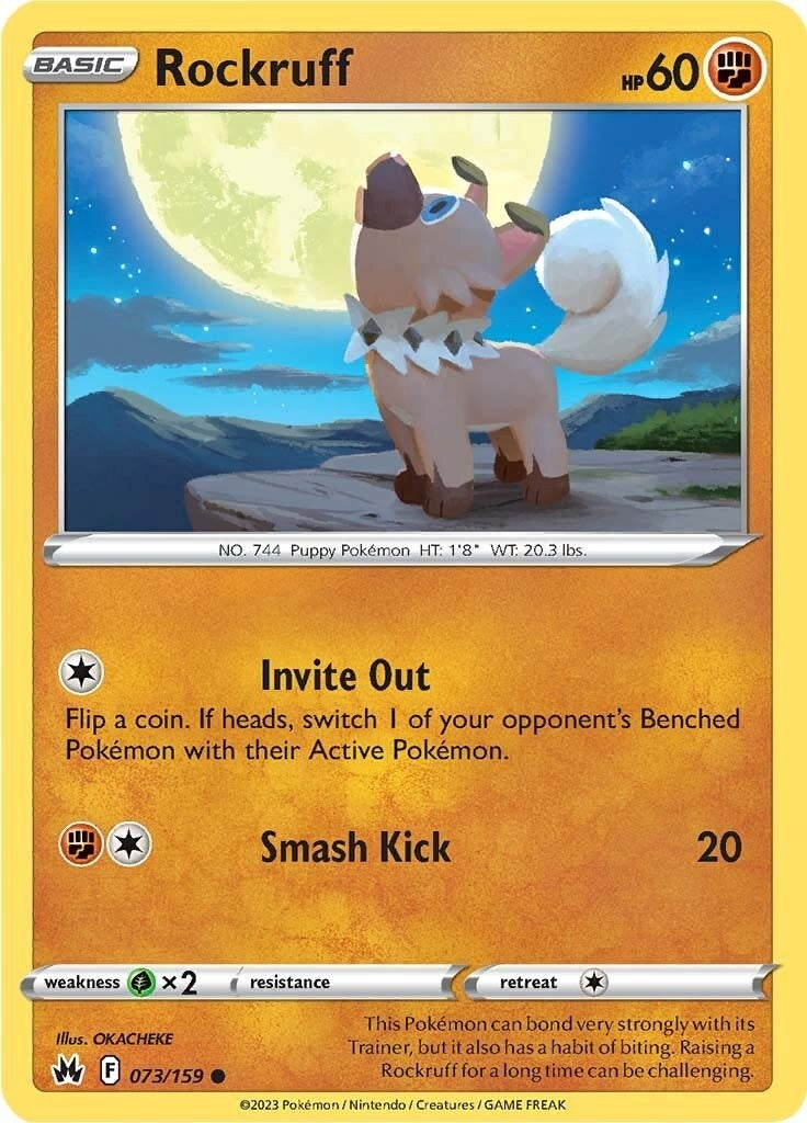 Image for Rockruff (Crown Zenith) (073/159) - Pokemon
