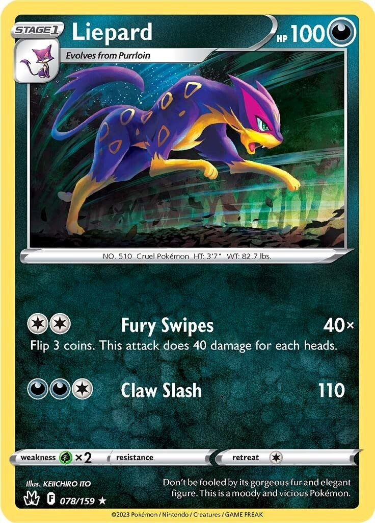 Image for Liepard (Crown Zenith) (078/159) - Pokemon
