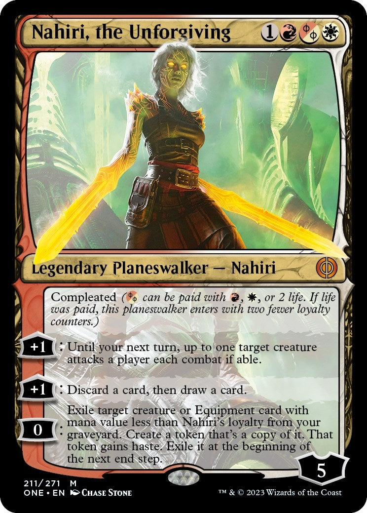 Image for Nahiri, the Unforgiving (Phyrexia: All Will Be One) (211) - Magic: The Gathering