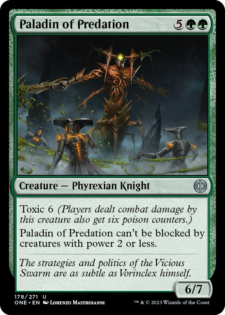 Image for Paladin of Predation (Phyrexia: All Will Be One) (178) - Magic: The Gathering