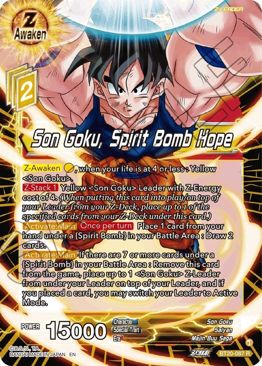 Image for Son Goku, Spirit Bomb Hope (Power Absorbed) (BT20-087) - Dragon Ball Super: Masters