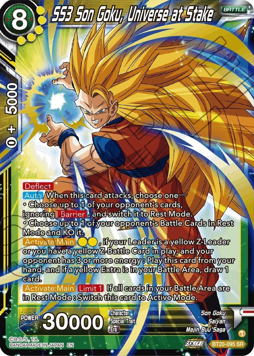 Image for SS3 Son Goku, Universe at Stake (Power Absorbed) (BT20-095) - Dragon Ball Super: Masters