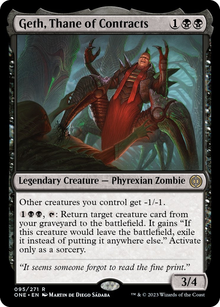 Image for Geth, Thane of Contracts (Phyrexia: All Will Be One) (95) - Magic: The Gathering
