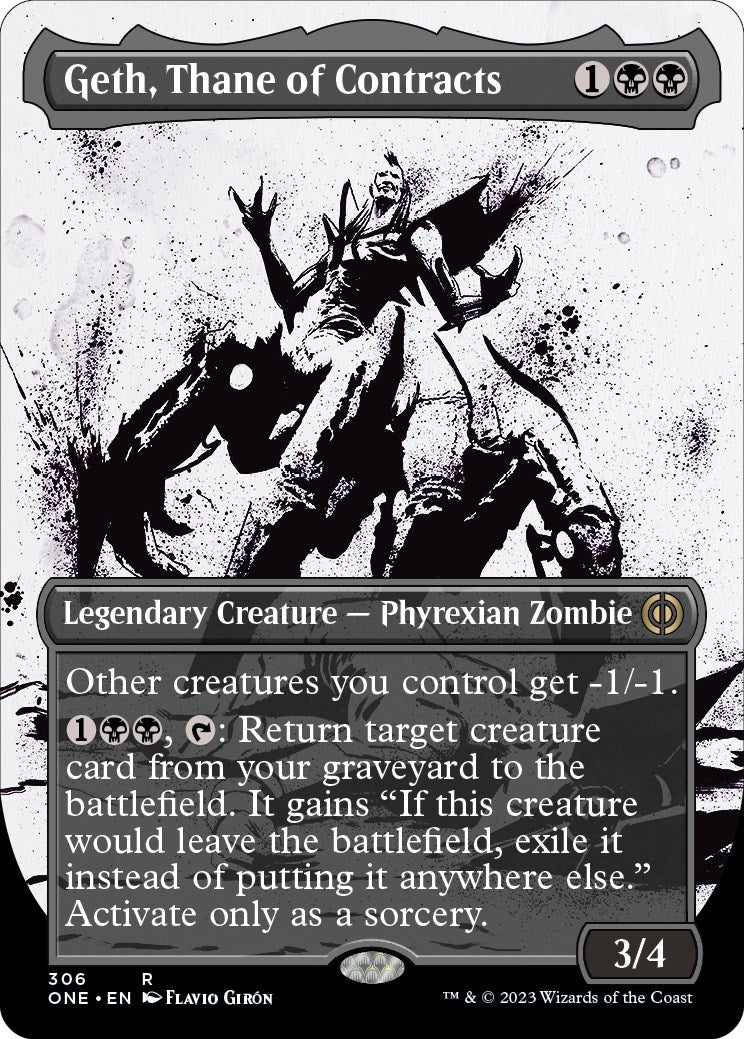 Image for Geth, Thane of Contracts (Showcase) (Phyrexia: All Will Be One) (306) - Magic: The Gathering