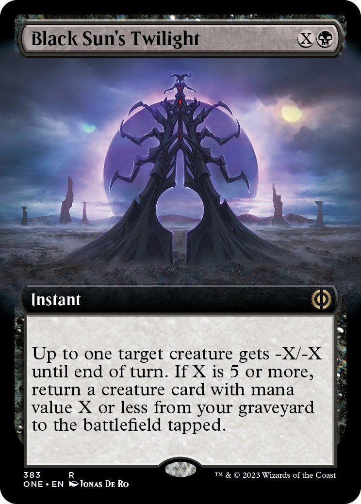 Image for Black Sun's Twilight (Extended Art) (Phyrexia: All Will Be One) (383) - Magic: The Gathering