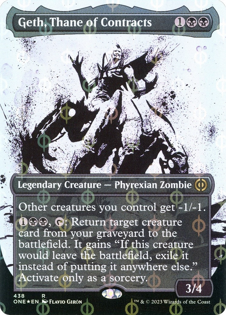 Image for Geth, Thane of Contracts (Showcase) (Step-and-Compleat Foil) (Phyrexia: All Will Be One) (438) - Magic: The Gathering