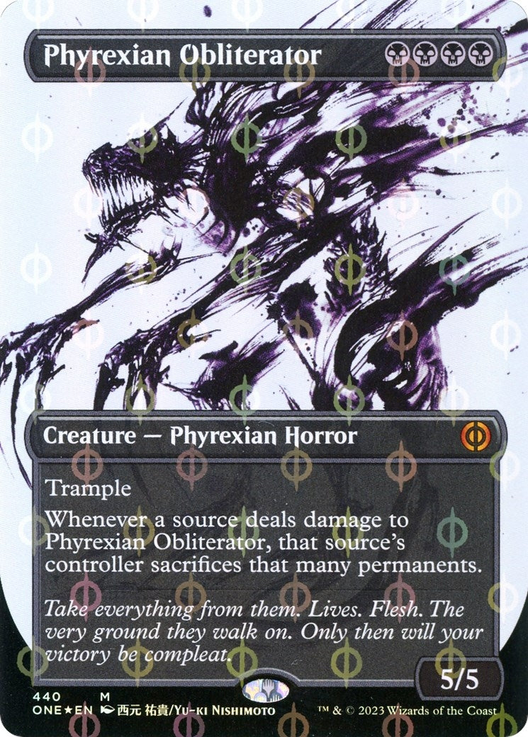 Image for Phyrexian Obliterator (Showcase) (Step-and-Compleat Foil) (Phyrexia: All Will Be One) (440) - Magic: The Gathering