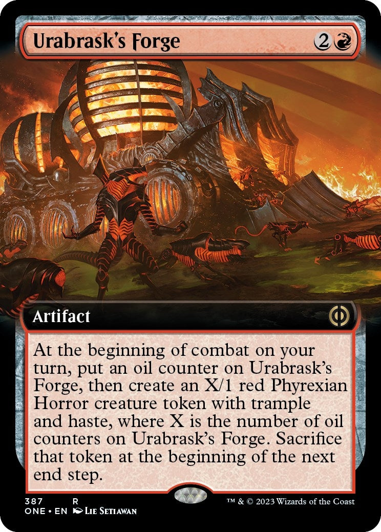Image for Urabrask's Forge (Extended Art) (Phyrexia: All Will Be One) (387) - Magic: The Gathering