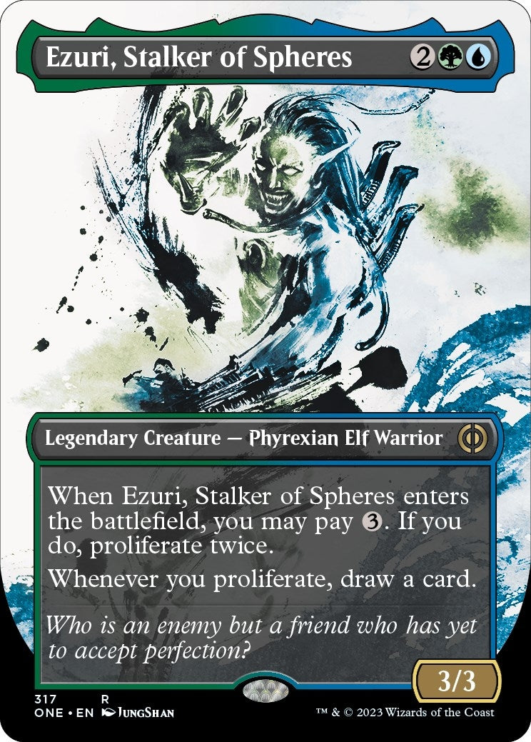Image for Ezuri, Stalker of Spheres (Showcase) (Phyrexia: All Will Be One) (317) - Magic: The Gathering