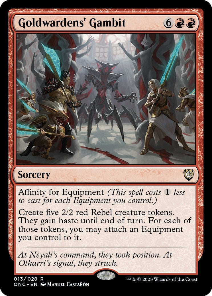 Image for Goldwardens' Gambit (Commander: Phyrexia: All Will Be One) (13) - Magic: The Gathering