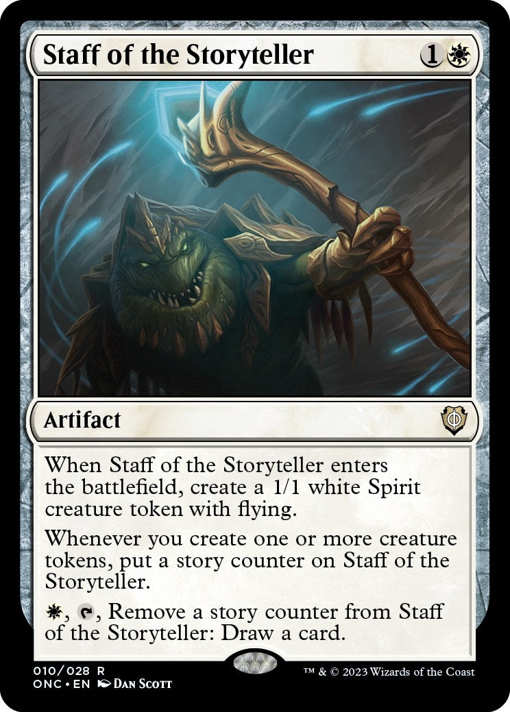Image for Staff of the Storyteller (Commander: Phyrexia: All Will Be One) (10) - Magic: The Gathering
