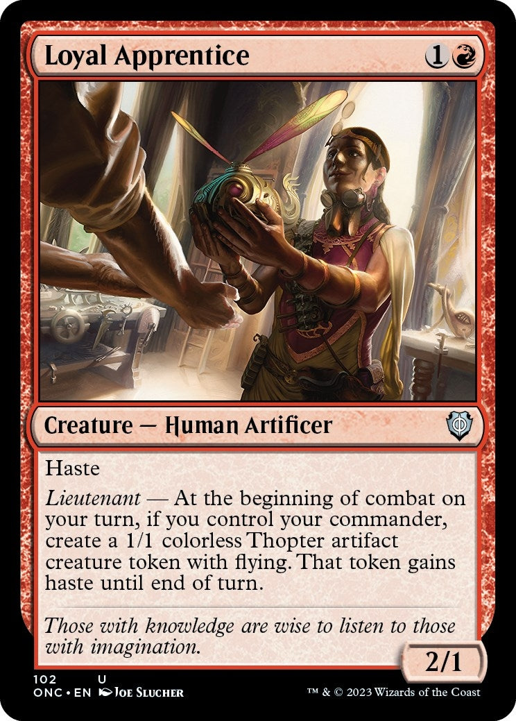 Image for Loyal Apprentice (Commander: Phyrexia: All Will Be One) (102) - Magic: The Gathering