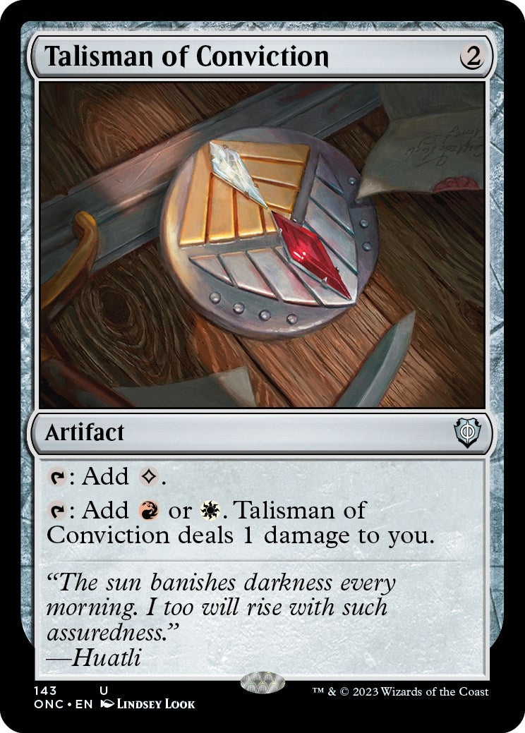 Image for Talisman of Conviction (Commander: Phyrexia: All Will Be One) (143) - Magic: The Gathering