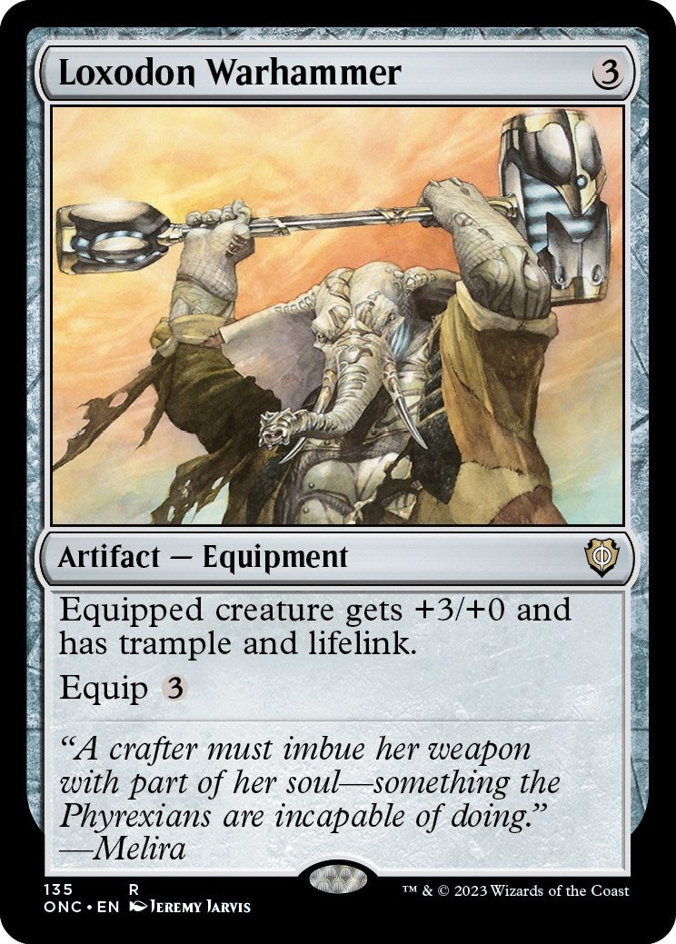 Image for Loxodon Warhammer (Commander: Phyrexia: All Will Be One) (135) - Magic: The Gathering