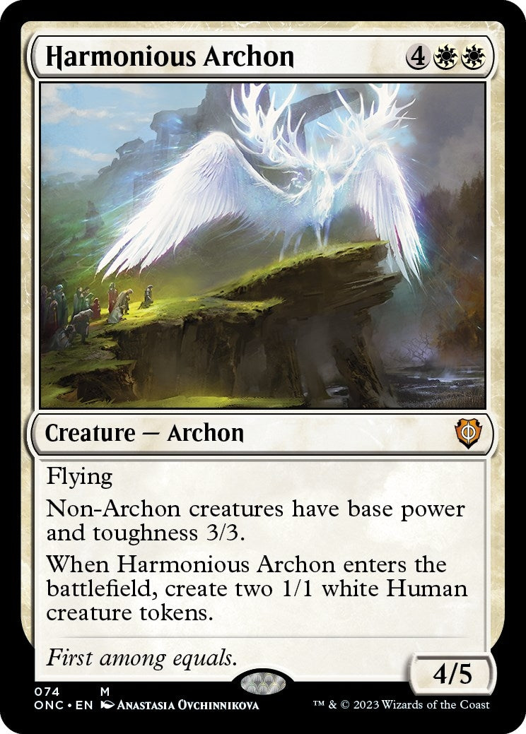 Image for Harmonious Archon (Commander: Phyrexia: All Will Be One) (74) - Magic: The Gathering