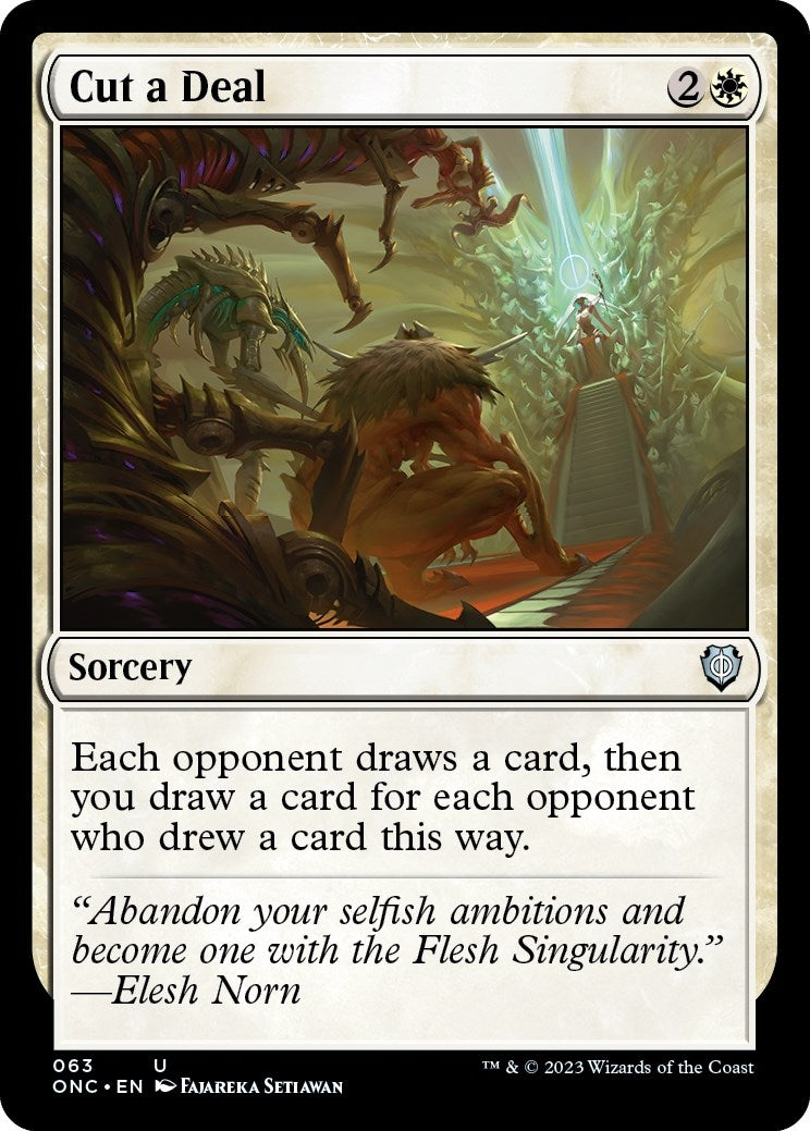 Image for Cut a Deal (Commander: Phyrexia: All Will Be One) (63) - Magic: The Gathering