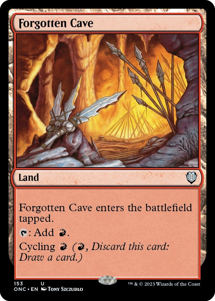 Image for Forgotten Cave (Commander: Phyrexia: All Will Be One) (153) - Magic: The Gathering