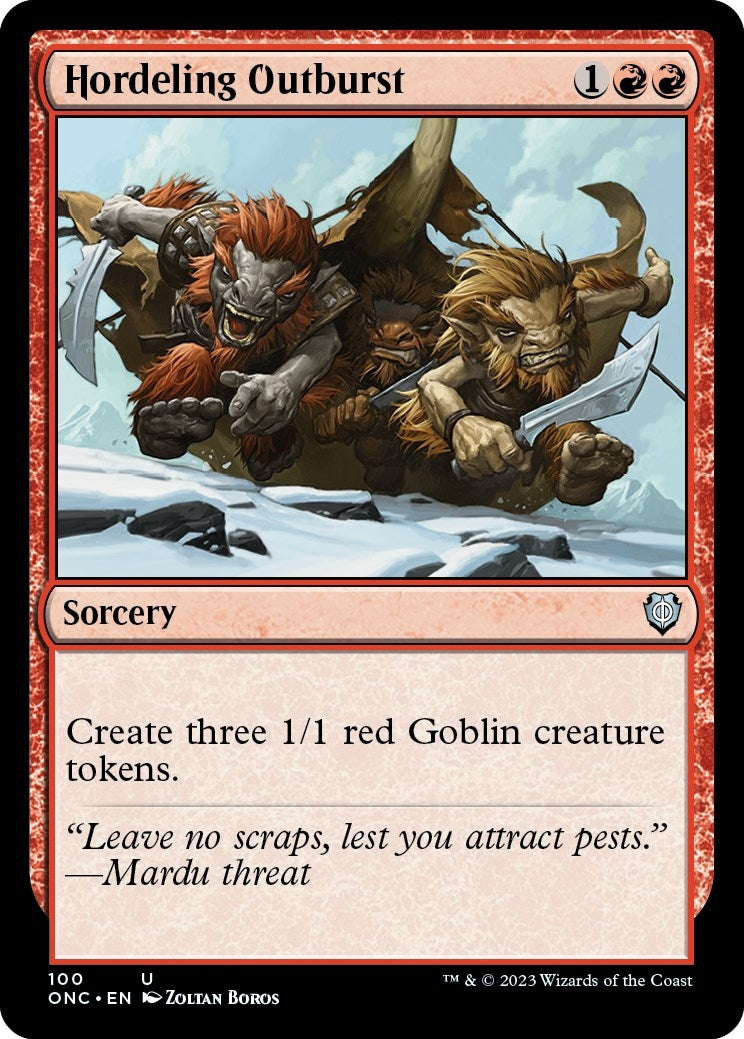 Image for Hordeling Outburst (Commander: Phyrexia: All Will Be One) (100) - Magic: The Gathering