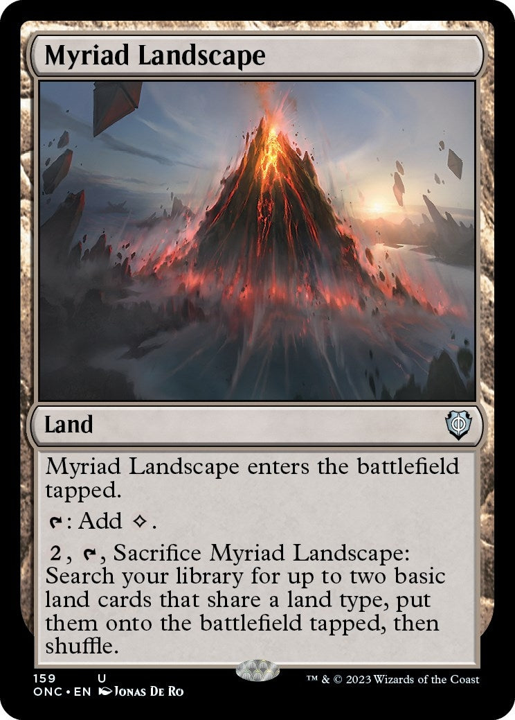 Image for Myriad Landscape (Commander: Phyrexia: All Will Be One) (159) - Magic: The Gathering