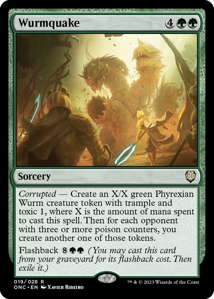 Image for Wurmquake (Commander: Phyrexia: All Will Be One) (19) - Magic: The Gathering