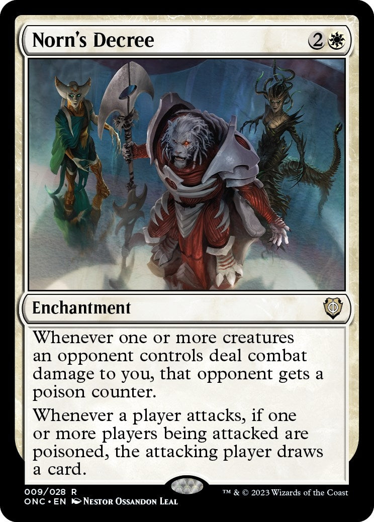 Image for Norn's Decree (Commander: Phyrexia: All Will Be One) (9) - Magic: The Gathering