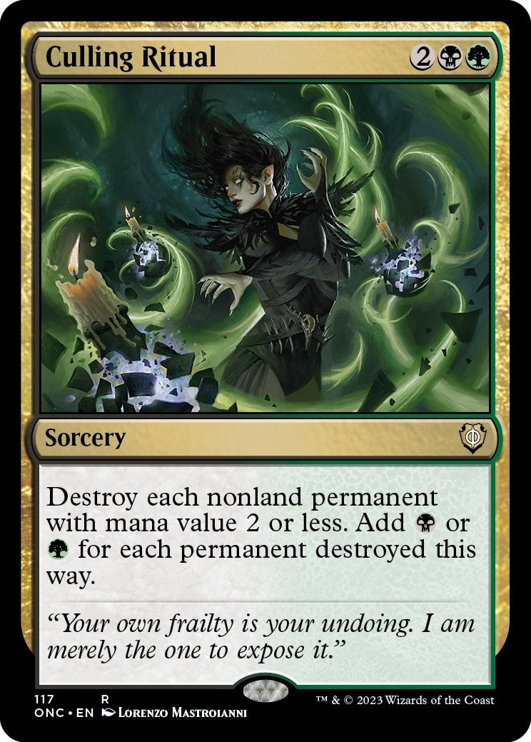 Image for Culling Ritual (Commander: Phyrexia: All Will Be One) (117) - Magic: The Gathering