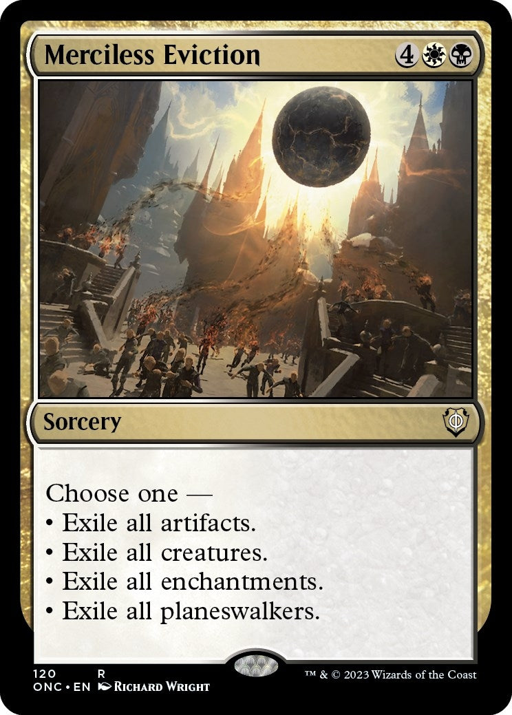 Image for Merciless Eviction (Commander: Phyrexia: All Will Be One) (120) - Magic: The Gathering