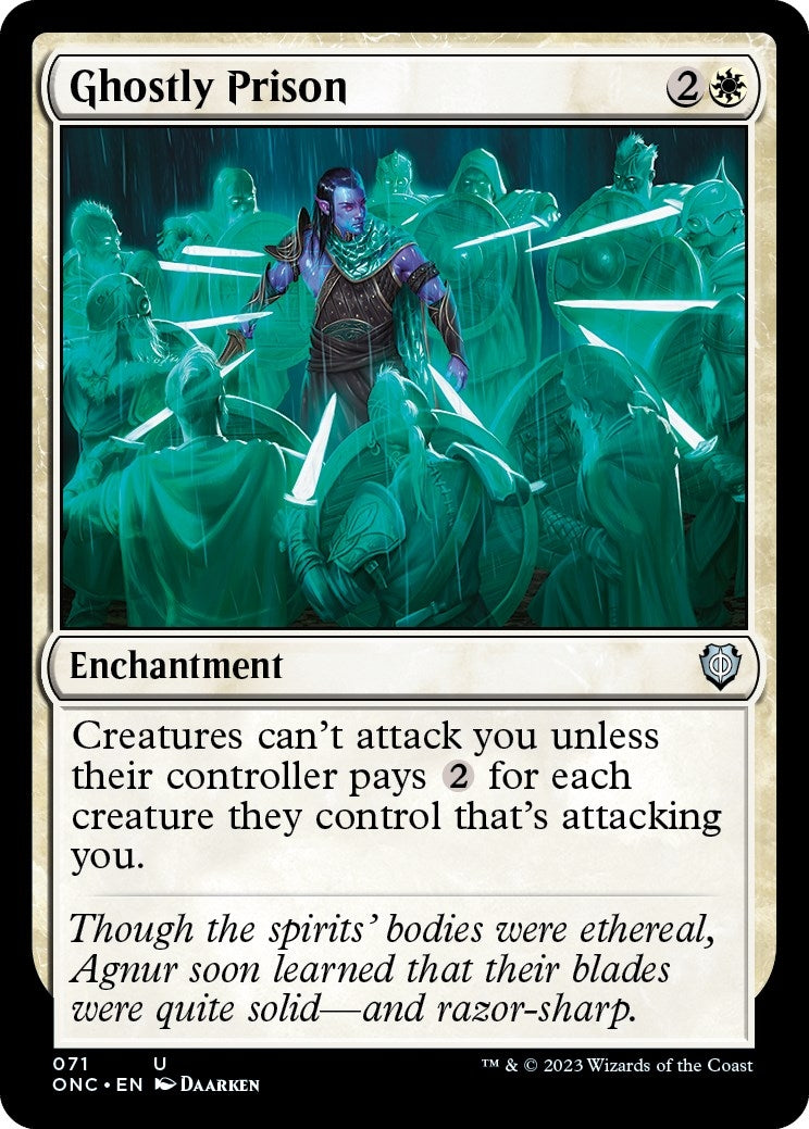 Image for Ghostly Prison (Commander: Phyrexia: All Will Be One) (71) - Magic: The Gathering